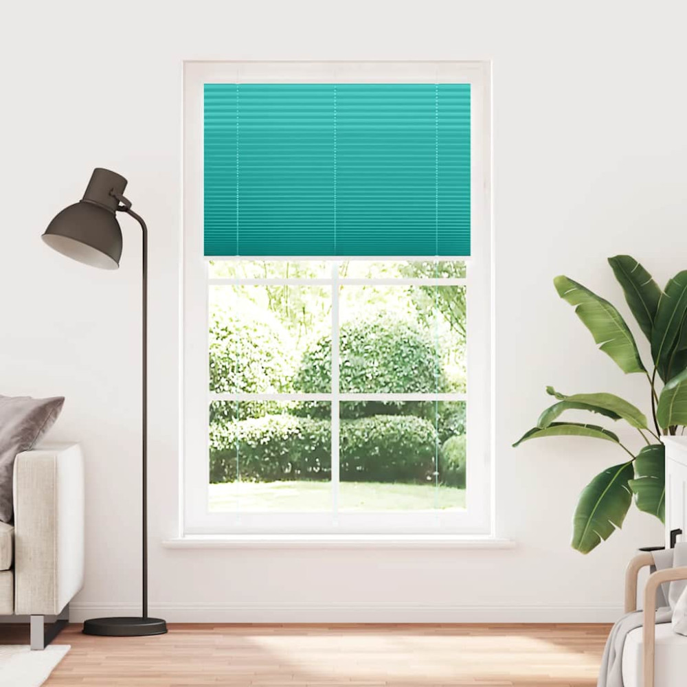 Produktbild för Plisserad persienn bensingrön 115x200 cm tyg bredd 114,4cm