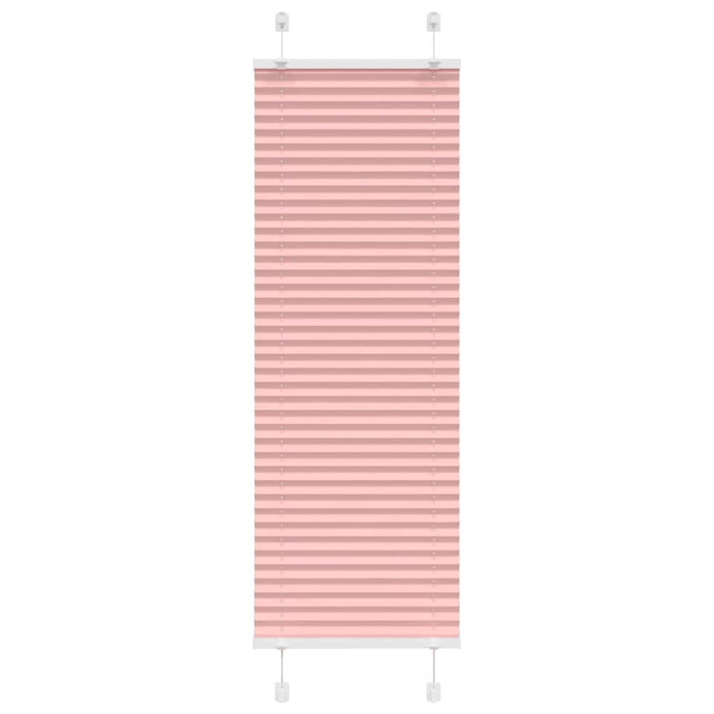 Produktbild för Plisserad persienn rosa 40x100cm tyg bredd 39,4cm polyester
