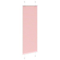 Produktbild för Plisserad persienn rosa 40x100cm tyg bredd 39,4cm polyester