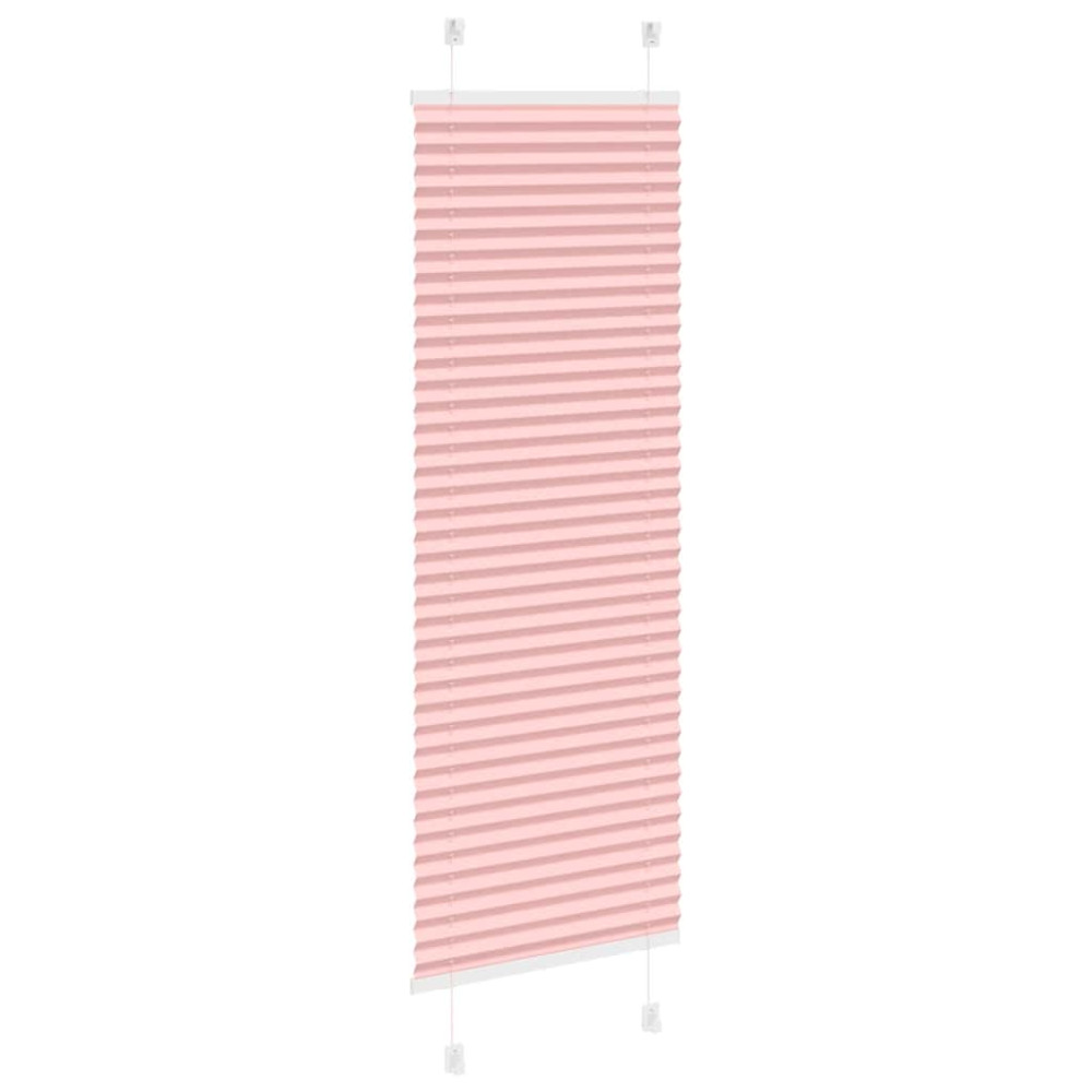 Produktbild för Plisserad persienn rosa 40x100cm tyg bredd 39,4cm polyester