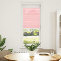 Produktbild för Plisserad persienn rosa 45x100cm tyg bredd 44,4cm polyester