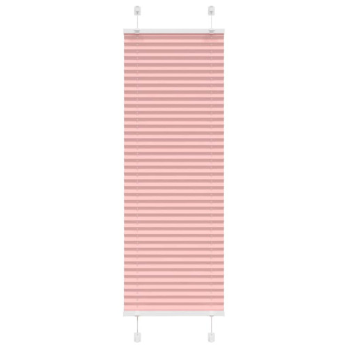 vidaXL Plisserad persienn rosa 50x100cm tyg bredd 49,4cm polyester