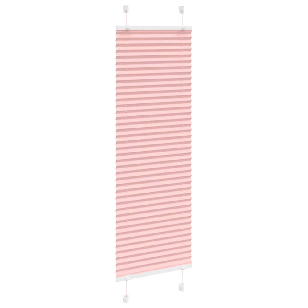 Produktbild för Plisserad persienn rosa 50x100cm tyg bredd 49,4cm polyester