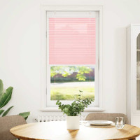 Produktbild för Plisserad persienn rosa 55x100cm tyg bredd 54,4cm polyester
