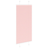 Produktbild för Plisserad persienn rosa 55x100cm tyg bredd 54,4cm polyester