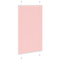 Produktbild för Plisserad persienn rosa 80x100 cm tyg bredd 79,4 cm polyester