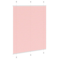 Produktbild för Plisserad persienn rosa 110x100 cm tyg bredd 109,4cm polyester