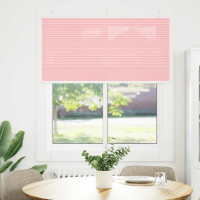 Produktbild för Plisserad persienn rosa 120x100 cm tyg bredd 119,4cm polyester