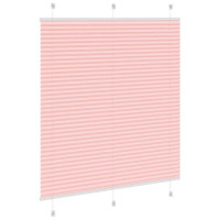 Produktbild för Plisserad persienn rosa 120x100 cm tyg bredd 119,4cm polyester
