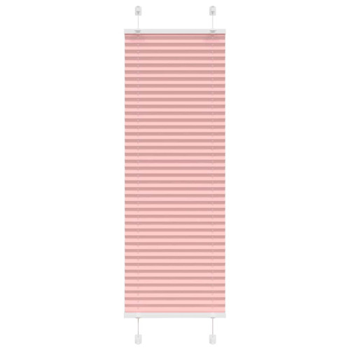 vidaXL Plisserad persienn rosa 40x150 cm tyg bredd 39,4cm polyester