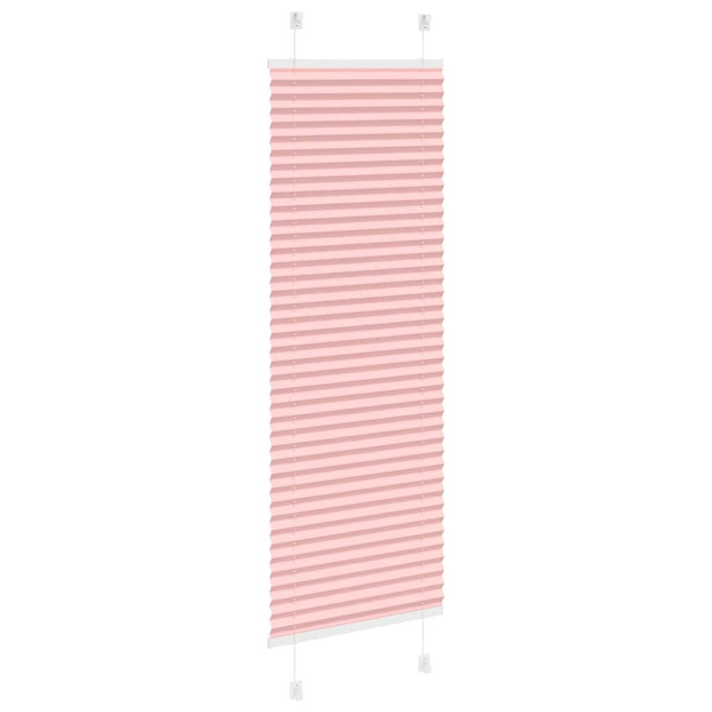 Produktbild för Plisserad persienn rosa 40x150 cm tyg bredd 39,4cm polyester