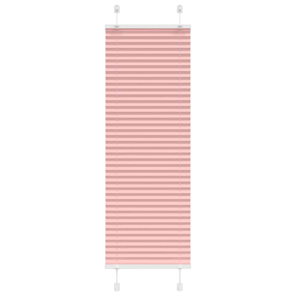 Produktbild för Plisserad persienn rosa 45x150cm tyg bredd 44,4cm polyester