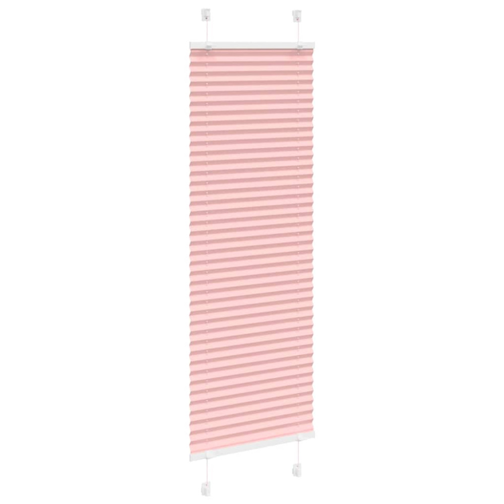 Produktbild för Plisserad persienn rosa 45x150cm tyg bredd 44,4cm polyester