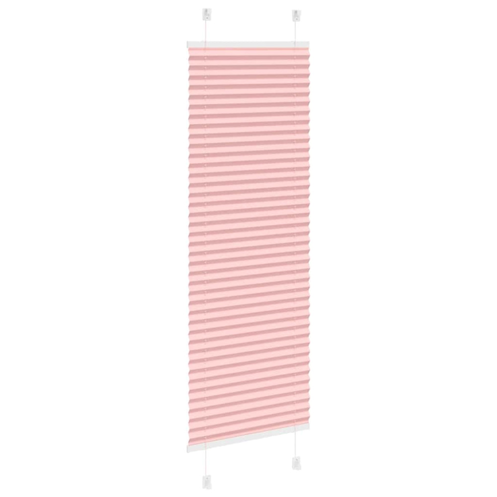 Produktbild för Plisserad persienn rosa 45x150cm tyg bredd 44,4cm polyester