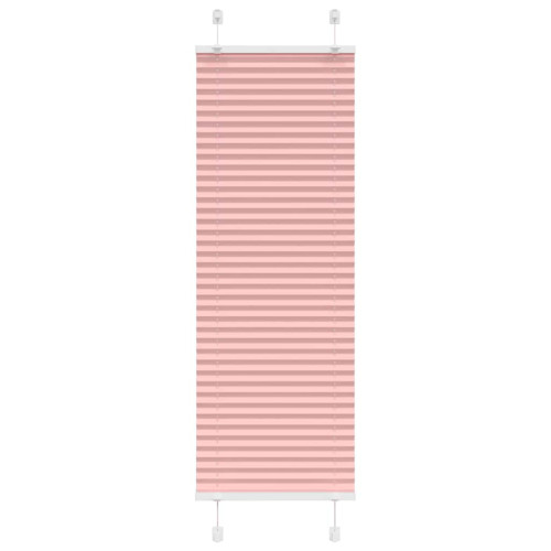 vidaXL Plisserad persienn rosa 50x150cm tyg bredd 49,4cm polyester