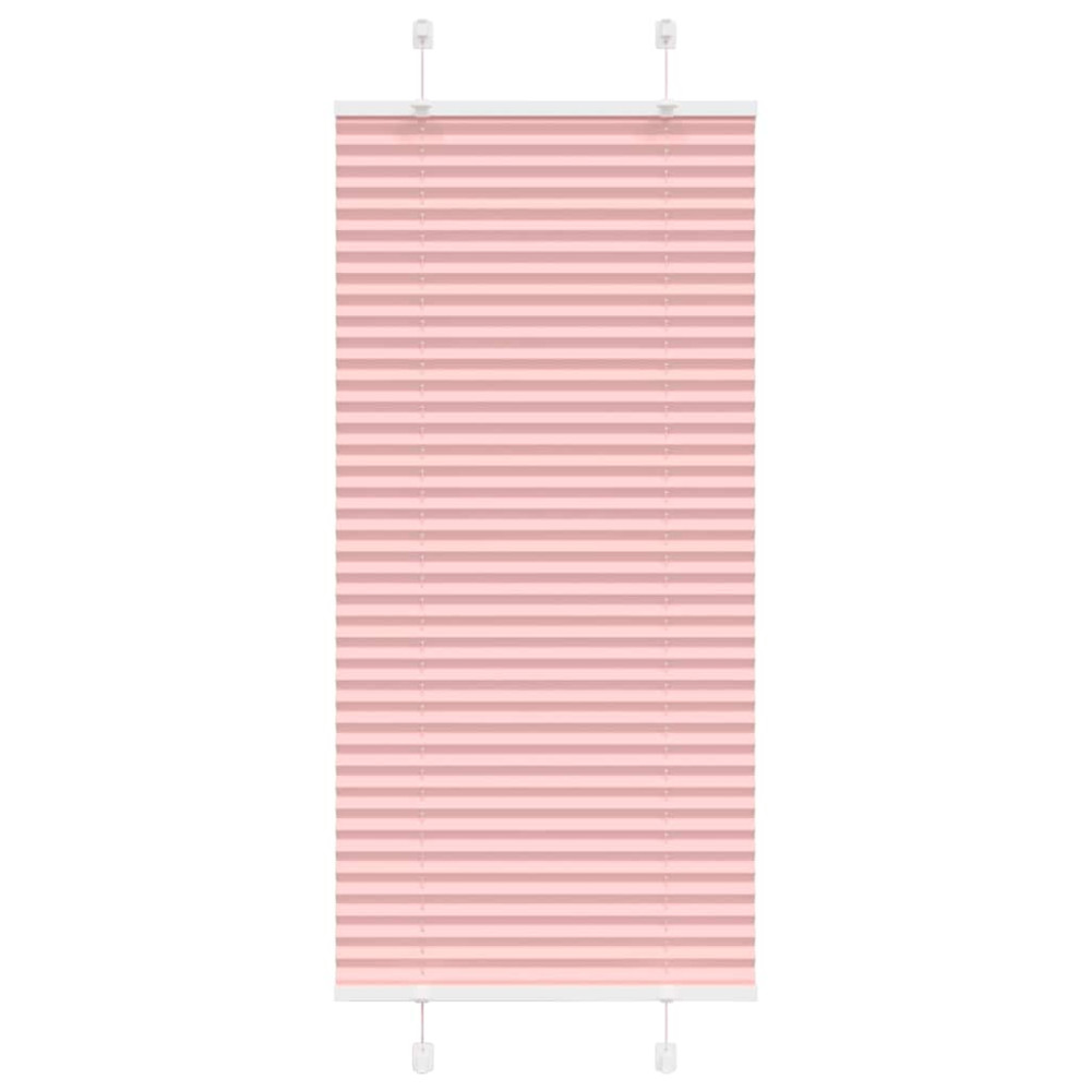 Produktbild för Plisserad persienn rosa 55x150cm tyg bredd 54,4cm polyester
