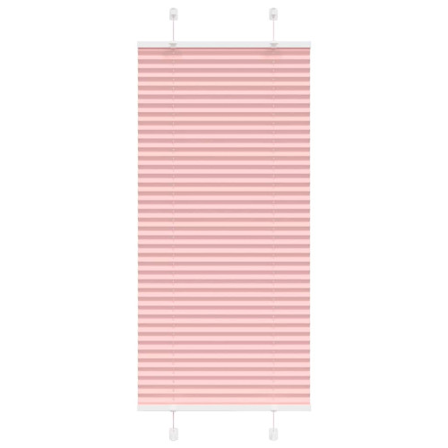 vidaXL Plisserad persienn rosa 55x150cm tyg bredd 54,4cm polyester