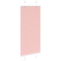 Produktbild för Plisserad persienn rosa 55x150cm tyg bredd 54,4cm polyester