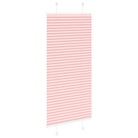 Produktbild för Plisserad persienn rosa 55x150cm tyg bredd 54,4cm polyester
