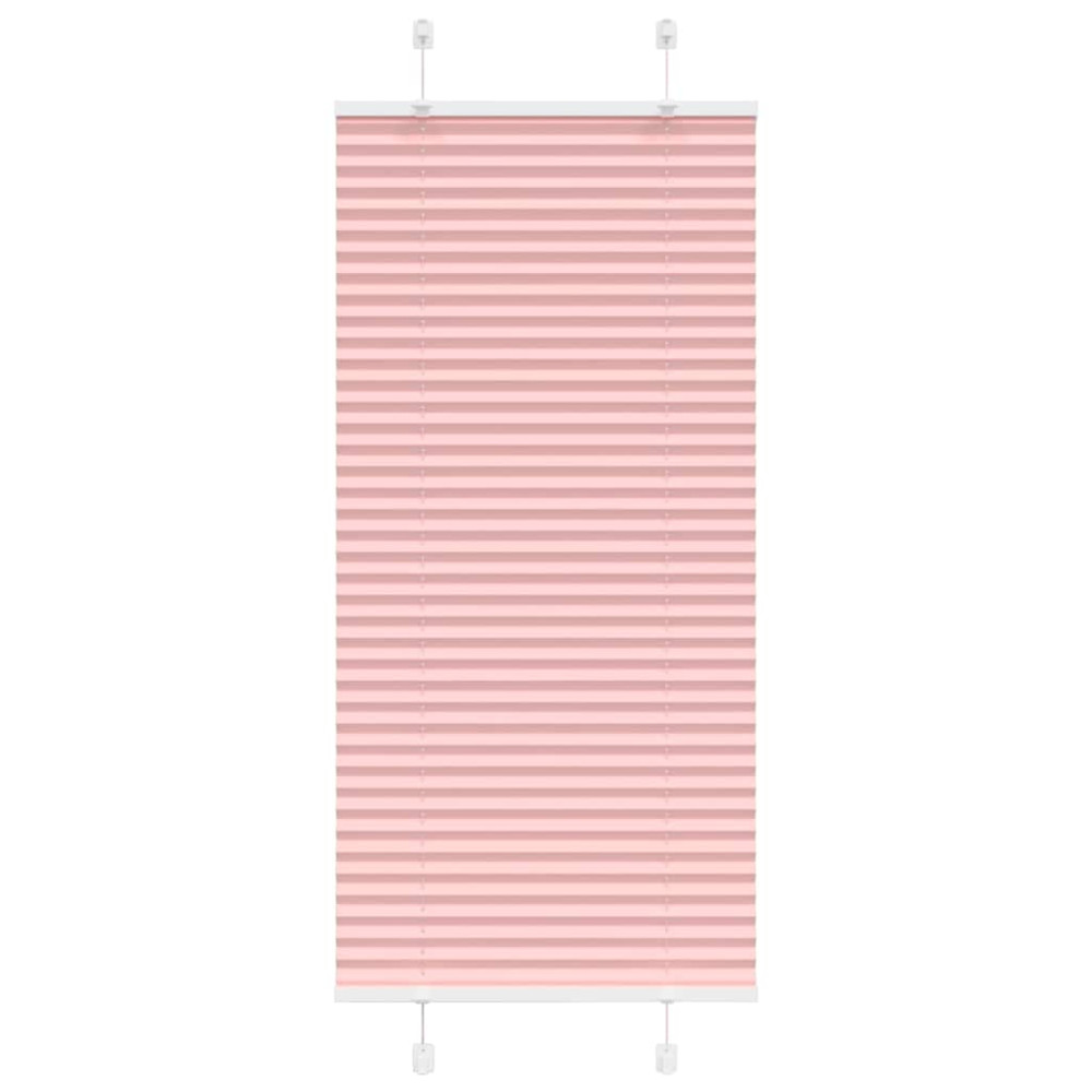 Produktbild för Plisserad persienn rosa 60x150cm tyg bredd 59,4cm polyester