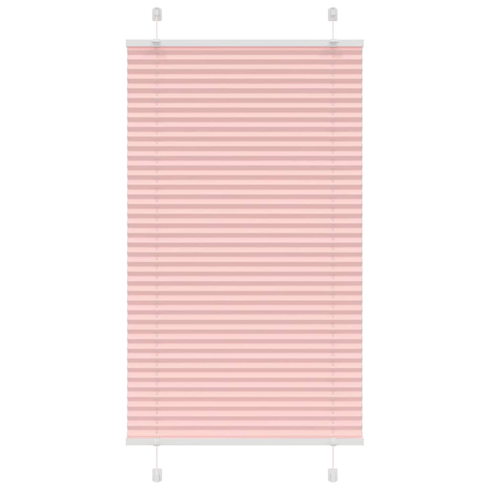 Produktbild för Plisserad persienn rosa 70x150 cm tyg bredd 69,4 cm polyester