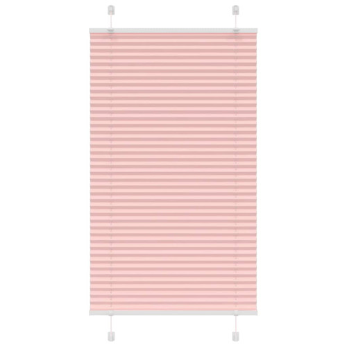 vidaXL Plisserad persienn rosa 70x150 cm tyg bredd 69,4 cm polyester
