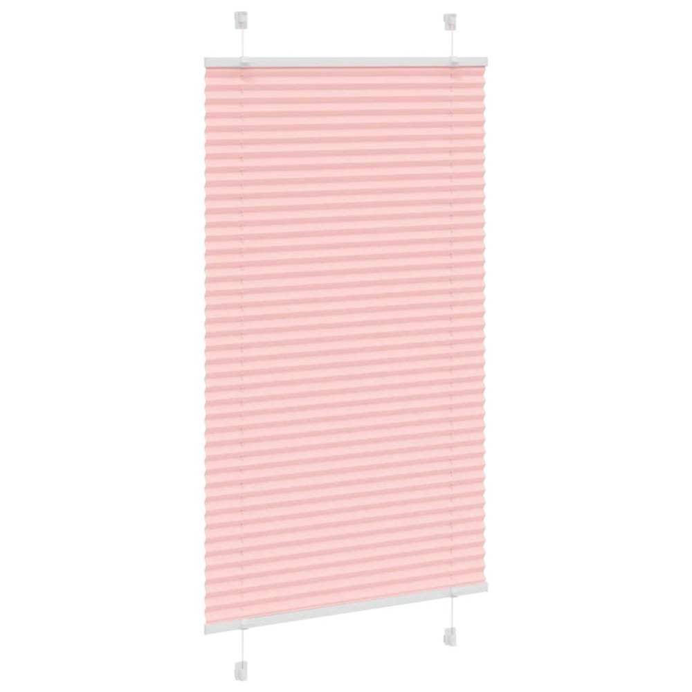 Produktbild för Plisserad persienn rosa 70x150 cm tyg bredd 69,4 cm polyester