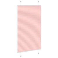 Produktbild för Plisserad persienn rosa 70x150 cm tyg bredd 69,4 cm polyester