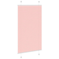 Produktbild för Plisserad persienn rosa 75x150 cm tyg bredd 74,4 cm polyester