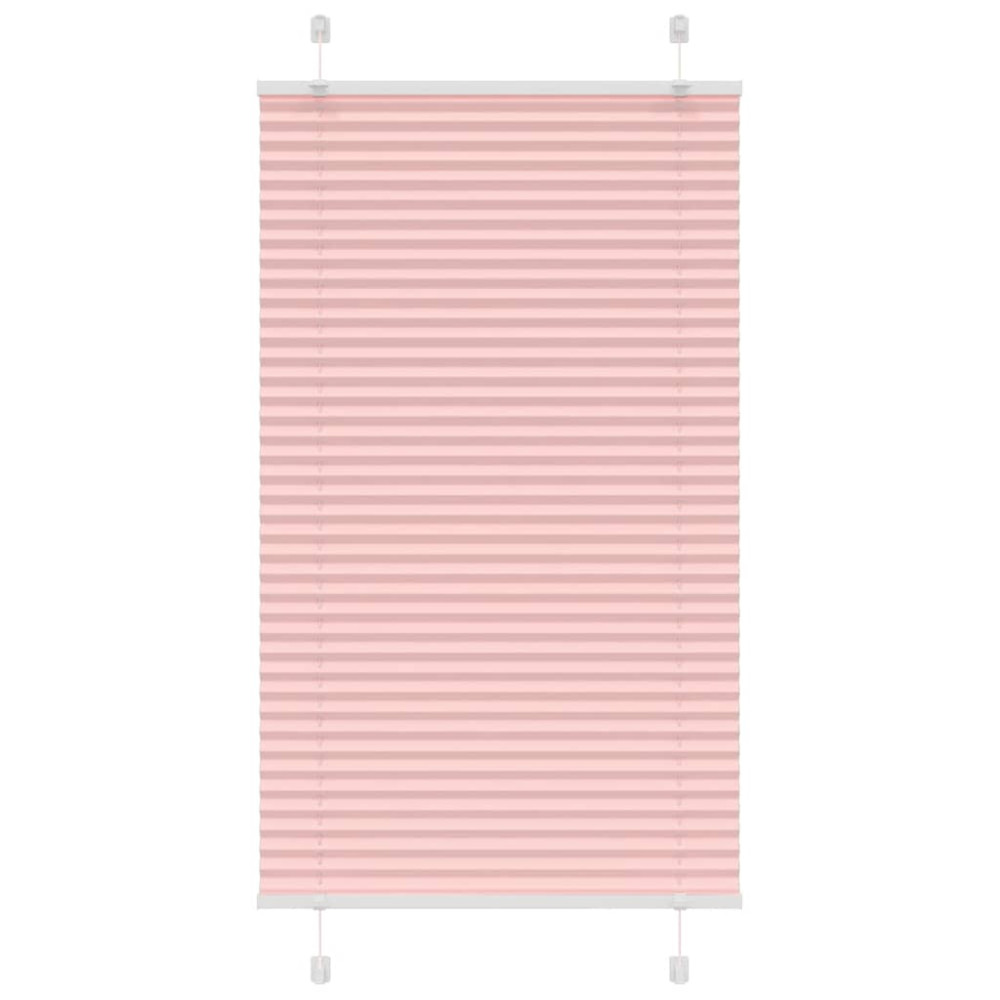 Produktbild för Plisserad persienn rosa 80x150 cm tyg bredd 79,4 cm polyester