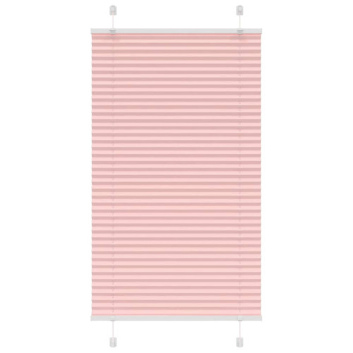 vidaXL Plisserad persienn rosa 80x150 cm tyg bredd 79,4 cm polyester