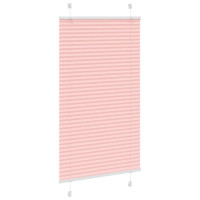 Produktbild för Plisserad persienn rosa 80x150 cm tyg bredd 79,4 cm polyester