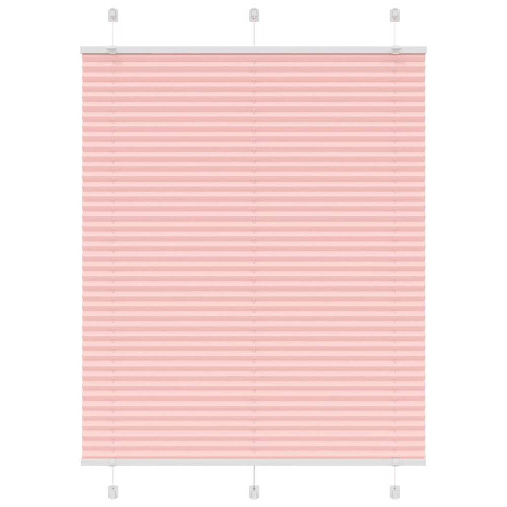 Produktbild för Plisserad persienn rosa 110x150 cm tyg bredd 109,4cm polyester