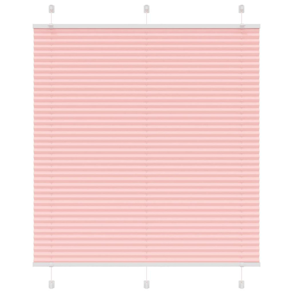 Produktbild för Plisserad persienn rosa 115x150 cm tyg bredd 114,4cm polyester