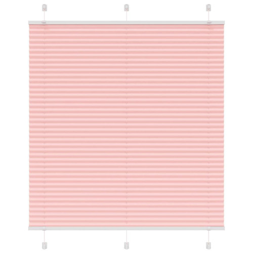 vidaXL Plisserad persienn rosa 115x150 cm tyg bredd 114,4cm polyester