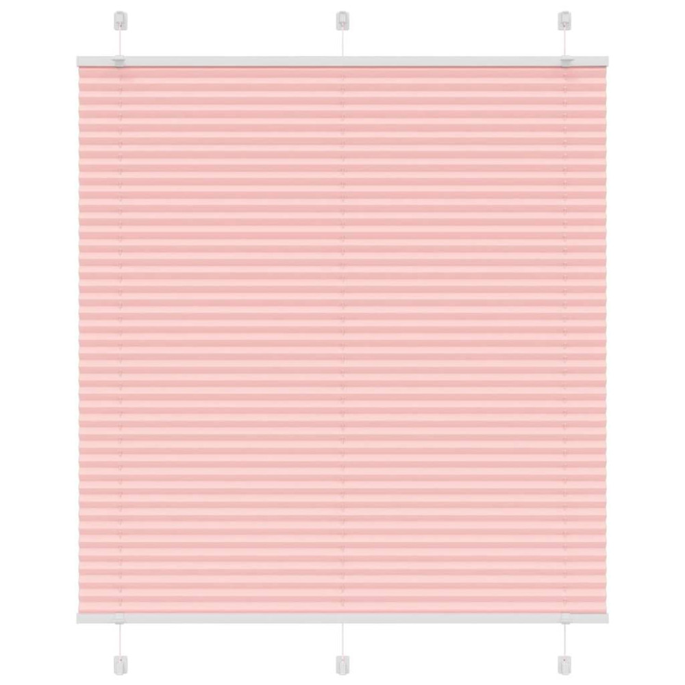 Produktbild för Plisserad persienn rosa 120x150 cm tyg bredd 119,4cm polyester