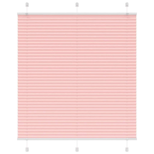vidaXL Plisserad persienn rosa 120x150 cm tyg bredd 119,4cm polyester