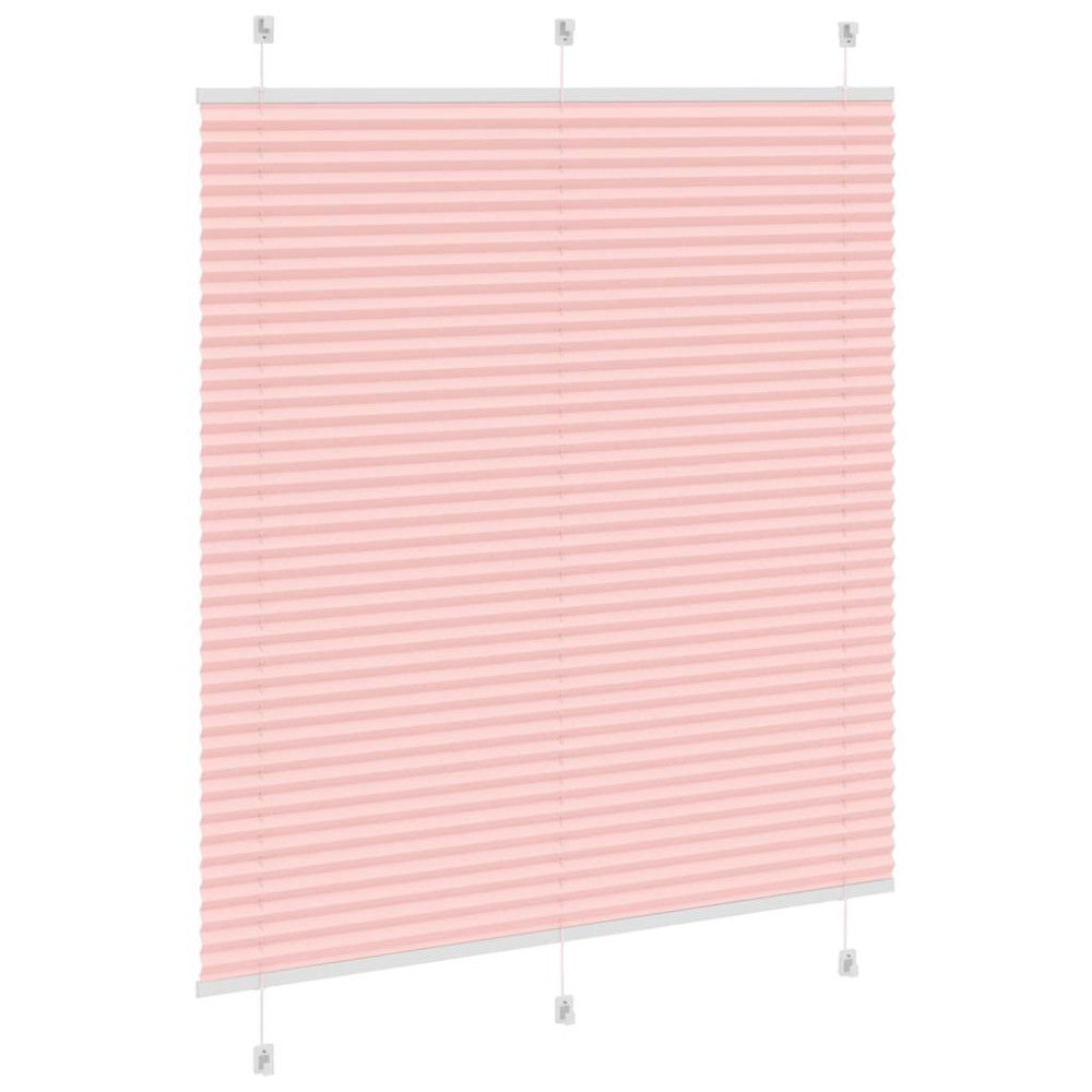 Produktbild för Plisserad persienn rosa 120x150 cm tyg bredd 119,4cm polyester