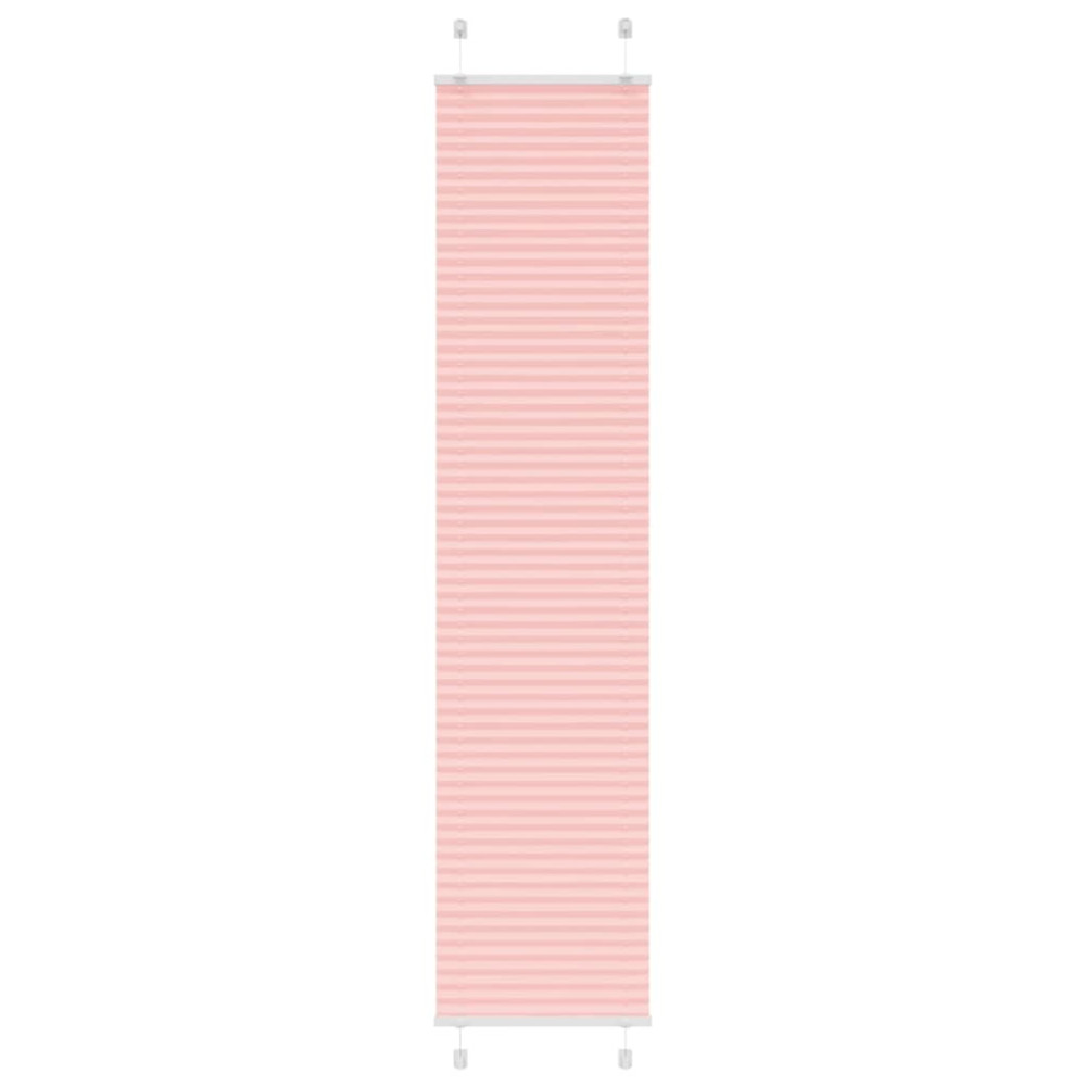 Produktbild för Plisserad persienn rosa 40x200cm tyg bredd 39,4cm polyester