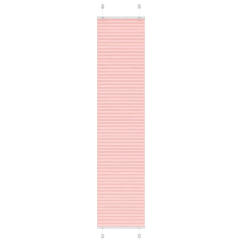 vidaXL Plisserad persienn rosa 40x200cm tyg bredd 39,4cm polyester