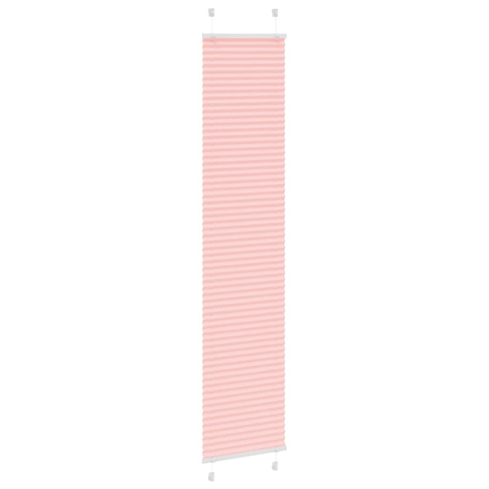 Produktbild för Plisserad persienn rosa 40x200cm tyg bredd 39,4cm polyester
