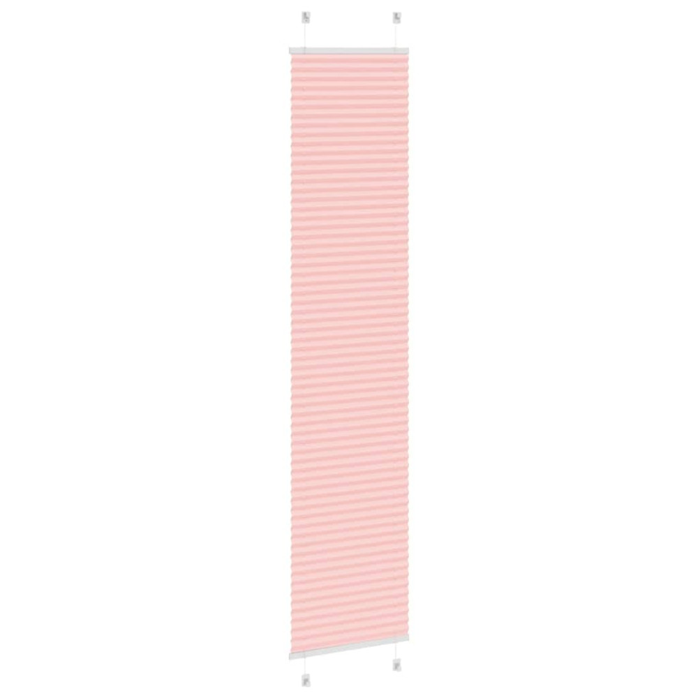 Produktbild för Plisserad persienn rosa 40x200cm tyg bredd 39,4cm polyester