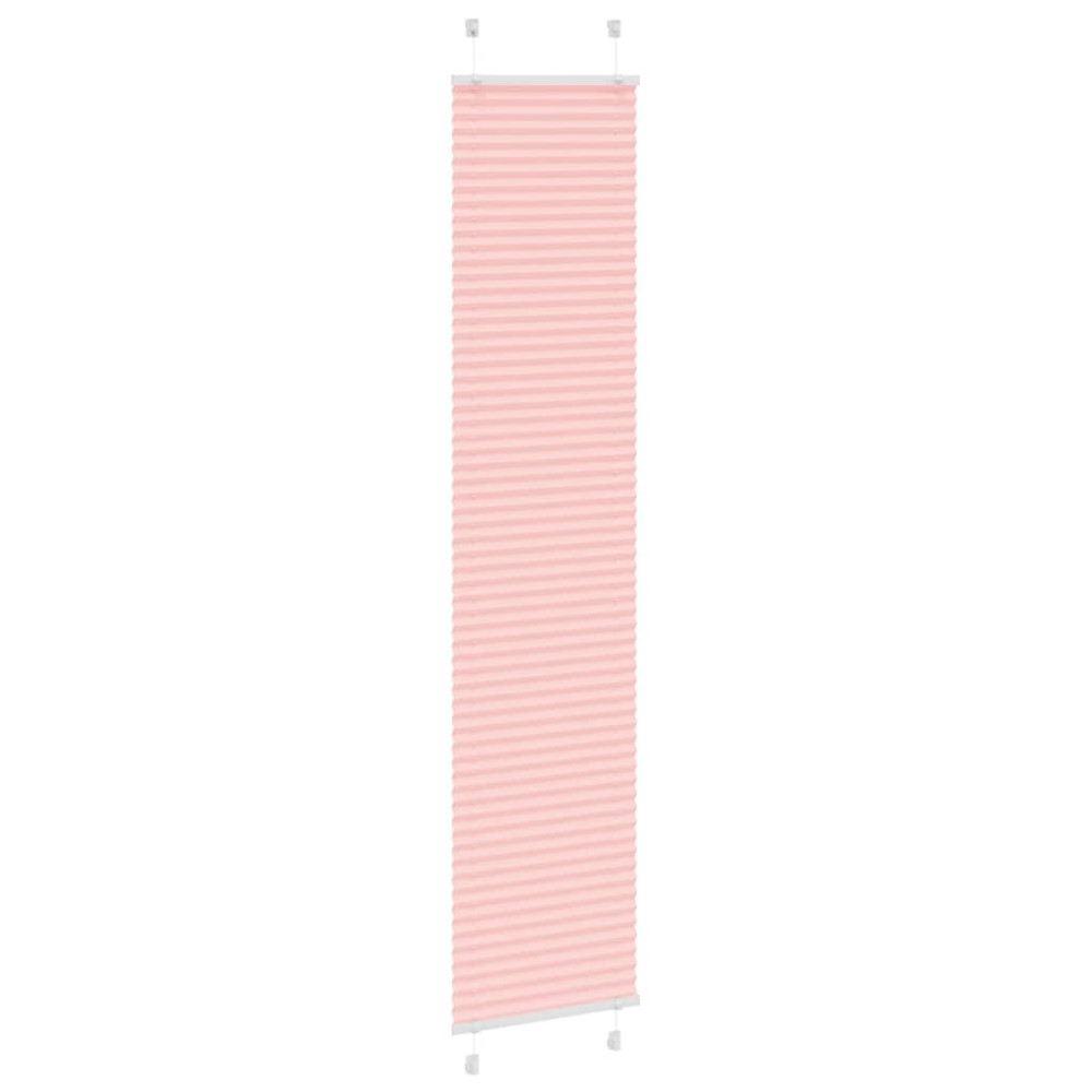 Produktbild för Plisserad persienn rosa 45x200cm tyg bredd 44,4cm polyester