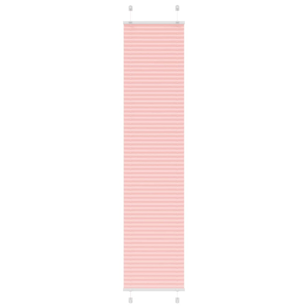 Produktbild för Plisserad persienn rosa 50x200cm tyg bredd 49,4cm polyester