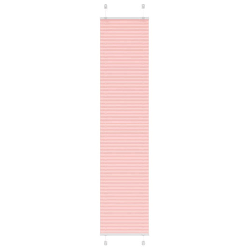 vidaXL Plisserad persienn rosa 50x200cm tyg bredd 49,4cm polyester