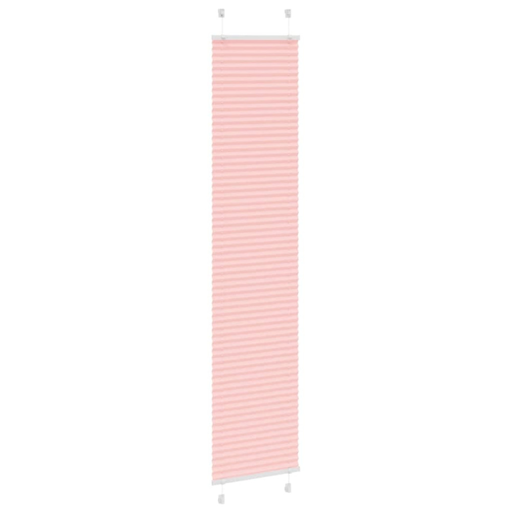 Produktbild för Plisserad persienn rosa 50x200cm tyg bredd 49,4cm polyester