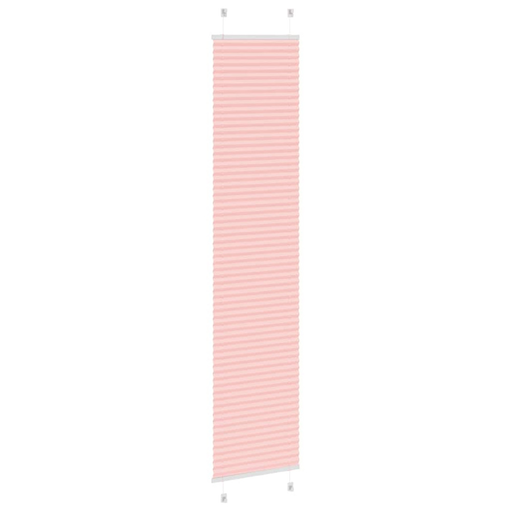 Produktbild för Plisserad persienn rosa 50x200cm tyg bredd 49,4cm polyester