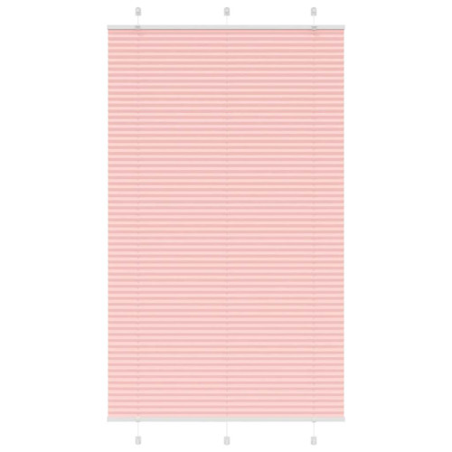 Plisserad persienn rosa 120x200 cm tyg bredd 119,4cm polyester