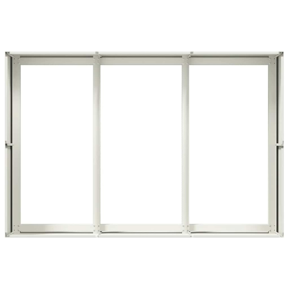 Produktbild för Planteringskärl vit 120x80x40 cm stål