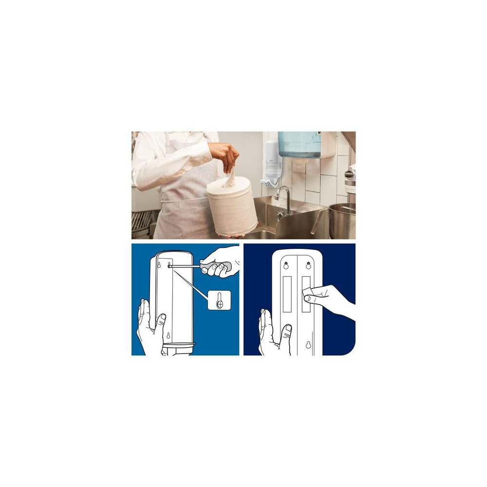 Produktbild för Dispenser TORK S4 tvål/handspr arm vit